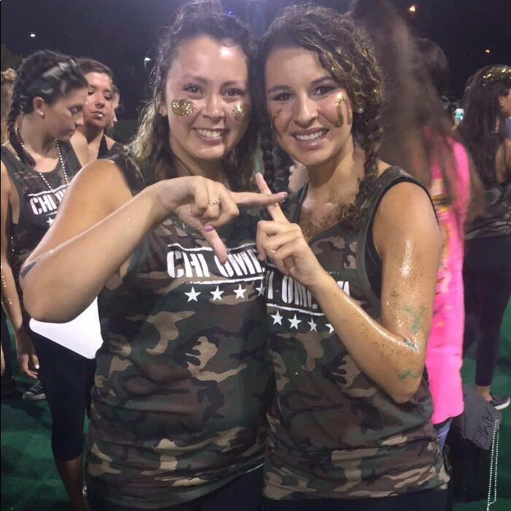 Sorority Chi Omega Tank Top Size Small